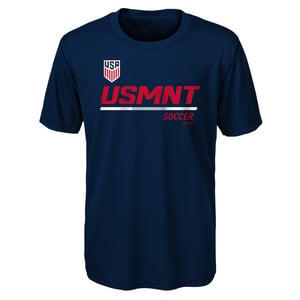 Youth Outerstuff US MNT Engage Poly Navy Tee / XL