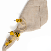 Busy Bees Handwoven Iraca Napkin Ring