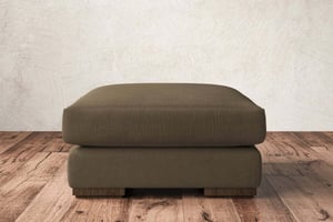 nkuku Guddu Dining Footstool | Make To Order | Medium | Brera Linen Chesnut