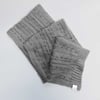 Grey No-Wool Woolly Scarf