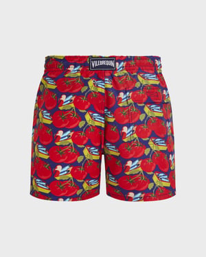 Vilebrequin - Men Swim Shorts Sardine And Tomato - Swimwear - Moorea - Blue - Size XXXL