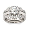 Jeulia Classic Round Cut Sterling Silver 3PC Ring Set