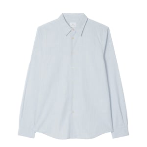 Paul Smith Tailored-Fit Melange Stripe Shirt Light Blue