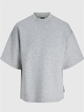 Jack & Jones Biarritz Scuba Sweat - Light Grey Melange - XL