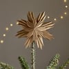 nkuku Amata Tree Topper | Christmas Decorations | One Size | Antique Brass