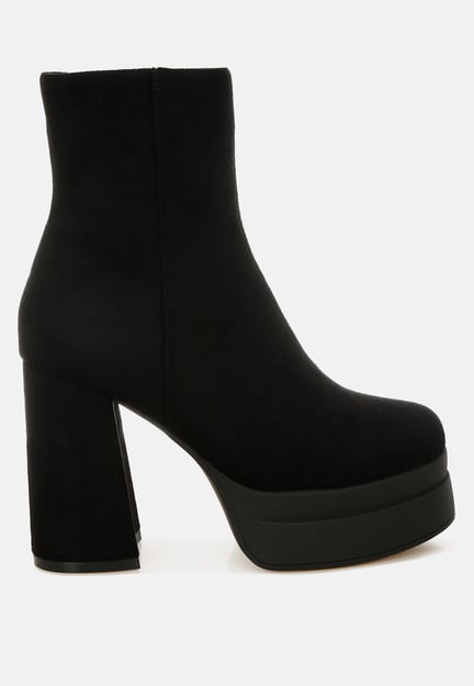 Maltese Soft Microfiber Block Heel Boots