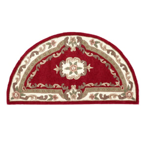 Shensi Aubusson Rug in Wine - 67x127cm