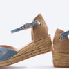 Pubol Premium Fabrics Canvas Espadrille Wedges