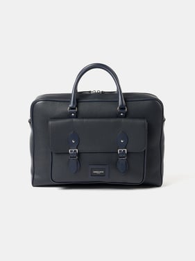 The Brief - Ink Calf Grain