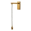 Swinger wall fitting in antiqued brass