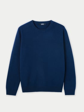 Essential Cashmere Crewneck Sweater - 5XL / Navy / WK01-1479