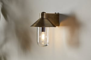 nkuku Singa Outdoor Wall Lamp | Lights | One Size | Antique Brass