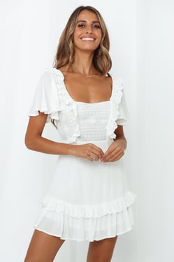 Something Borrowed Dress White