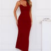 Stylish Chic Maxi Dress Wine