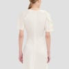 Victoria Beckham Cap Sleeve Dress In Ivory - 8 - Womens
