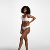 Low Hide Ribbed Thong