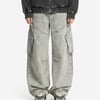 Vintage Washed Multi-Pocket Barrel Jeans - Gray / S