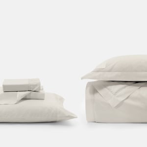 Signature Bedding Set Twin XL Moscato Beige Boutique Hotel Sateen , Luxury Organic Bedding and Sheet Sets , PROSSIONI