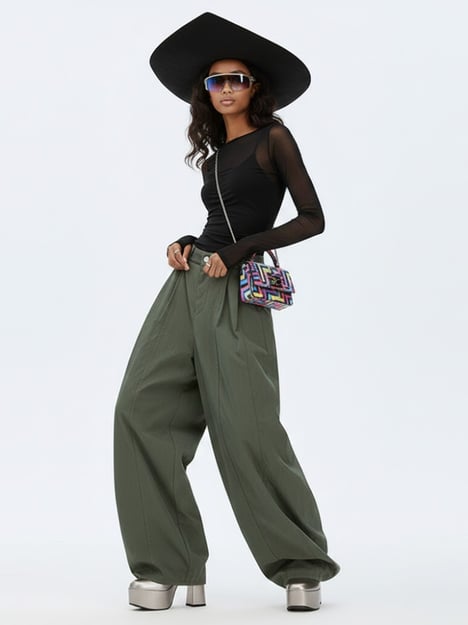 Women's Extra Wide Trousers BUSHWICK NYFW New Colecction BYMANYC ® New York