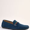 Azzurro Navy Suede Loafers
