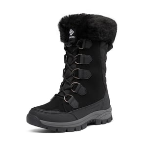 DREAM PAIRS Non Slip Mid Calf Faux Fur Snow Boots