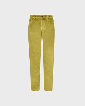 Vilebrequin - Men Vintage Faded 5-pocket Corduroy Pants - Jeans - Gbetta18 - Green - Size 38