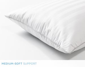 QE Home Feathersoft Pillow, Geometric, White, King