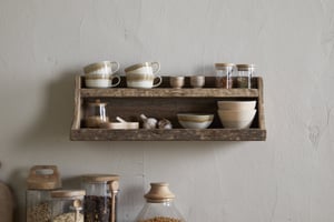 nkuku Ibo Reclaimed Wood Storage Shelf | Storage Furniture | One Size | Natural