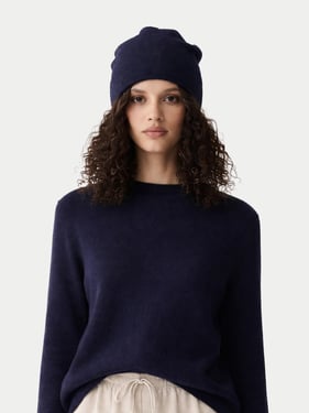 $99 Cashmere Hat & Sweater - S / india ink / WK203/AK98-80