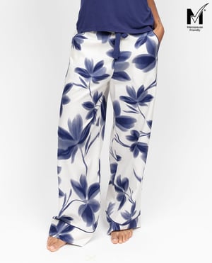 Indigo Womens Floral Print Wide Leg Pyjama Bottoms - 28