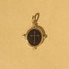 Onyx Cross - 14k Yellow Gold