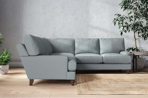 nkuku Marri Large Corner Sofa | Make To Order | Recycled Cotton Horizon | No Colour