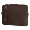 Slim Leather Laptop Bag - Dark Brown