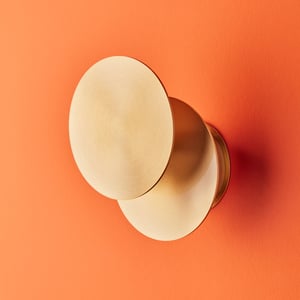 Franz rechargeable wall light in antique brass