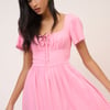 Pink Gia Midi Dress