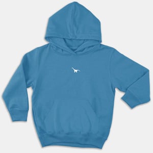 Tiny Embroidered Dinosaur Kids Hoodie (Unisex)