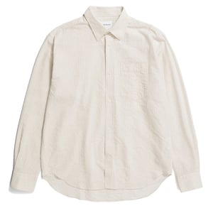 Norse Projects Mo Oversized Striped Shirt Ecru