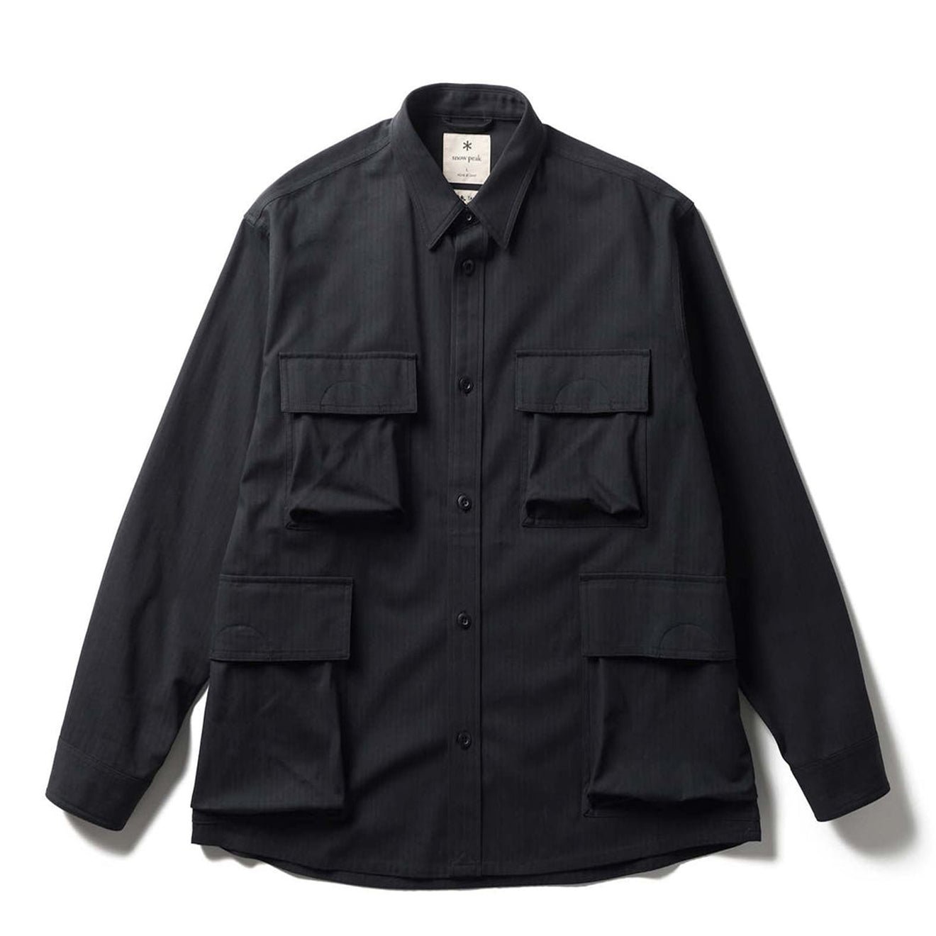Snow Peak TAKIBI Herringbone Shirt Jacket Black