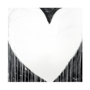 Modern Love Drippy Heart Art Print