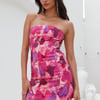 Style Needs Strapless Mini Dress Pink
