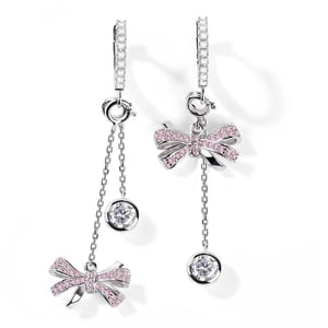 Jeulia Knot Mismatched Earrings