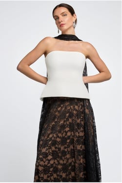 Goddiva Floral Lace Scarf