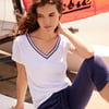Paxton V-Neck Tee - White