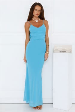 Radiant Energy Maxi Dress Blue