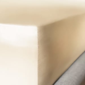 Champagne Pure Silk Fitted Sheet - UK Emperor | Euro Super King (35cm Deep)
