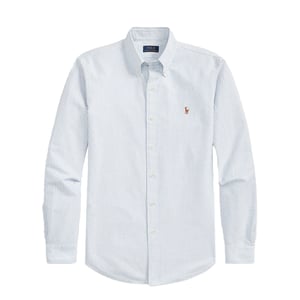 Polo Ralph Lauren Custom Fit Oxford Shirt Blue / White Stripe