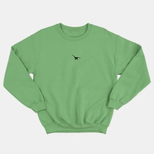 Tiny Embroidered Dinosaur Kids Sweatshirt (Unisex)