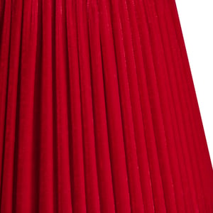 30cm straight empire shade in scarlet silk velvet