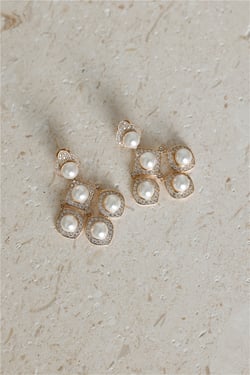 18k Gold Plated Back In The Day Earrings Gold