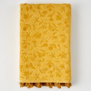 Jolia Cotton Bath Towels - Yellow